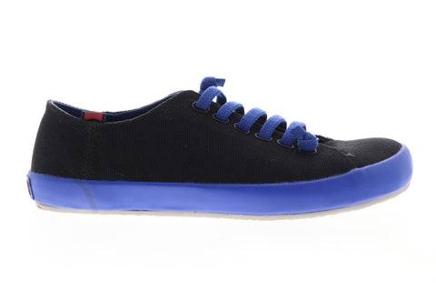 Camper Peu Rambla Vulcanizado 18869-057 Mens Black Canvas Low Top Sneakers Shoes
