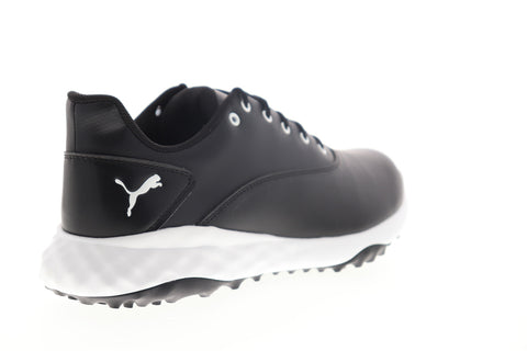 Puma Grip Fusion 18942502 Mens Black Lace Up Golf Athletic Shoes
