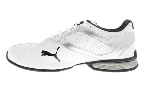 Puma Tazon 6 Fm Mens White Synthetic Athletic Lace up Running Shoes