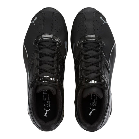 Puma Tazon 6 FM 18987303 Mens Black Leather Lace Up Athletic Running Shoes