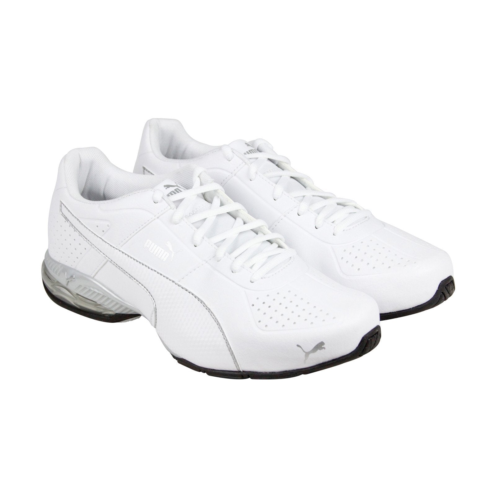 Puma Cell Surin Fm 18987603 Mens White Leather Lace Up Athletic