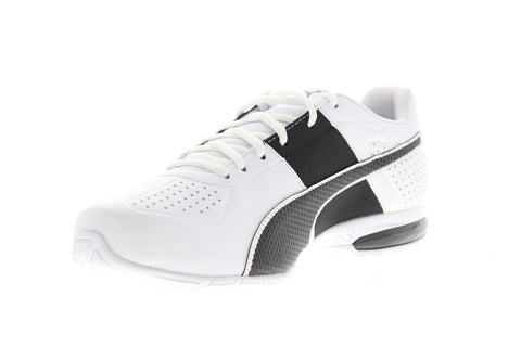 Puma Cell Surin 2 FM 18987618 Mens White Leather Lace Up Athletic Running Shoes