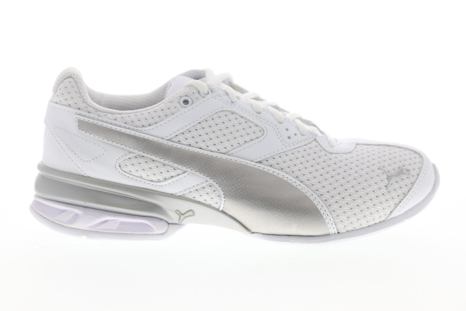 Puma Tazon Knit 18997203 Mens White Canvas Lace Up Athletic