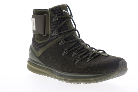 Puma Ignite Limitless Boot 18997902 Mens Green Canvas HIgh Top Sneakers Shoes