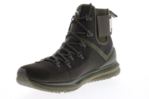 Puma Ignite Limitless Boot 18997902 Mens Green Canvas HIgh Top Sneakers Shoes