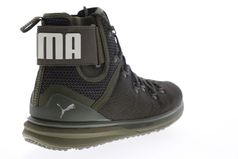 Puma Ignite Limitless Boot 18997902 Mens Green Canvas HIgh Top Sneakers Shoes