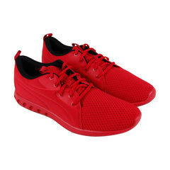 Puma Carson 2 Molded Mens Red Textile Low Top Lace Up Sneakers Shoes