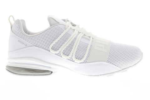 Puma Cell Regulate SL 19059608 Mens White Leather Leather Athletic Running Shoes