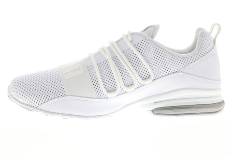 Puma Cell Regulate SL 19059608 Mens White Leather Leather Athletic Running Shoes