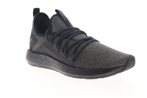 Puma NRGY Neko Knit 19109306 Mens Black Canvas Lace Up Low Top Sneakers Shoes