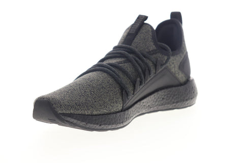 Puma NRGY Neko Knit 19109306 Mens Black Canvas Lace Up Low Top Sneakers Shoes