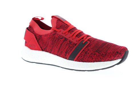 Puma Nrgy Neko Engineer Knit Mens Red Textile Low Top Sneakers Shoes