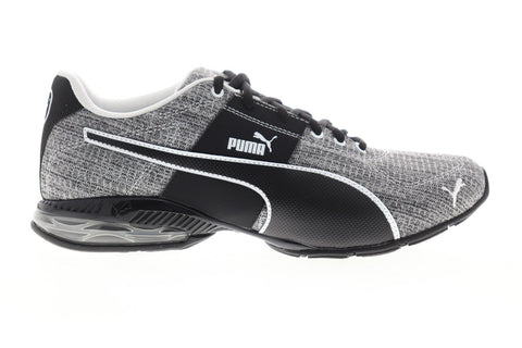 Puma Cell Surin 2 Heather 19111803 Mens Black Canvas Lace Up Athletic Running Shoes