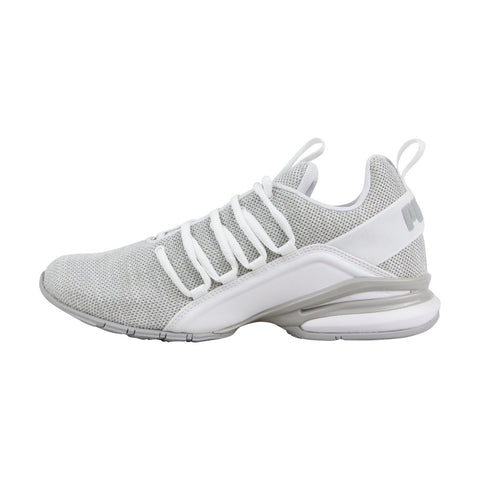 Puma Axelion 19142502 Mens Gray Canvas Lace Up Athletic Cross Training Shoes