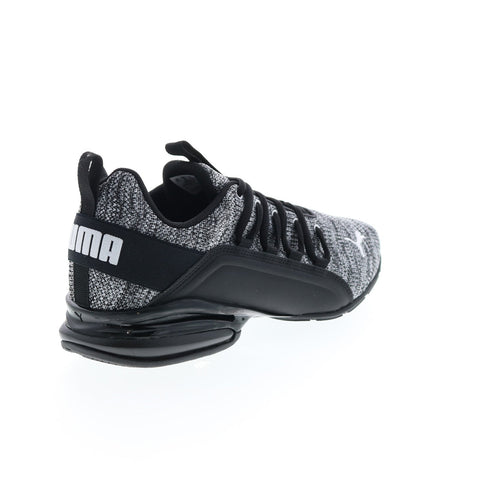 Puma Axelion 19142504 Mens Black Canvas Lace Up Athletic Running Shoes