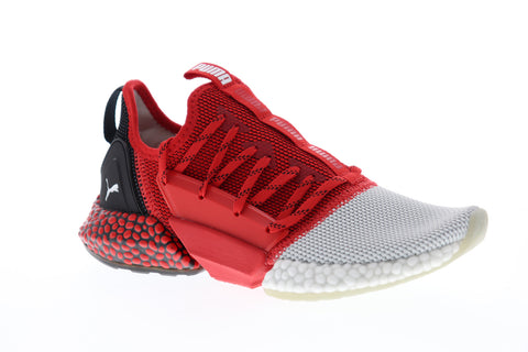 Puma Hybrid Rocket Runner Mens Red Textile Low Top Lace Up Sneakers Shoes