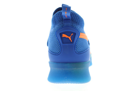 Puma Clyde Court GW 19171201 Mens Blue Canvas Athletic Basketball Shoes