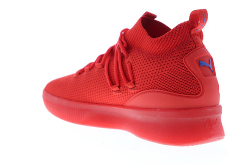 Puma Clyde Court GW 19171202 Mens Red Canvas Athletic Basketball Shoes