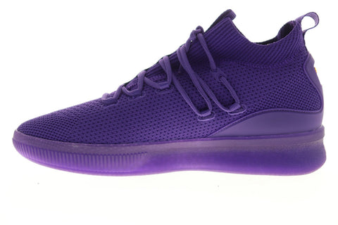 Puma Clyde Court GW 19171204 Mens Purple Canvas Athletic Basketball Shoes