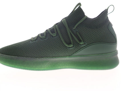 Puma Clyde Court GW 19171205 Mens Green Canvas Lace Up Athletic Baseball Shoes