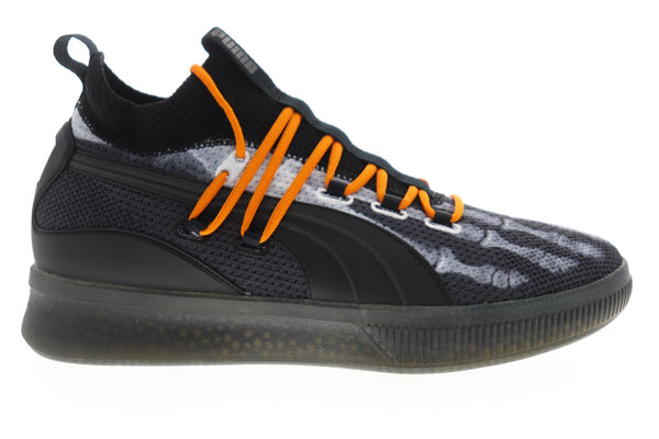 Puma Clyde Court HW 19189501 Mens Black Canvas Lace Up Athletic