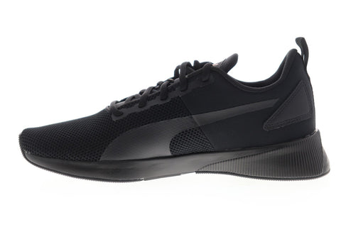 Puma Flyer Runner 19225723 Mens Black Canvas Lace Up Athletic Running Shoes