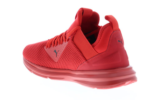 Puma Enzo Beta Woven 19244406 Mens Red Textile Low Top Sneakers Shoes 