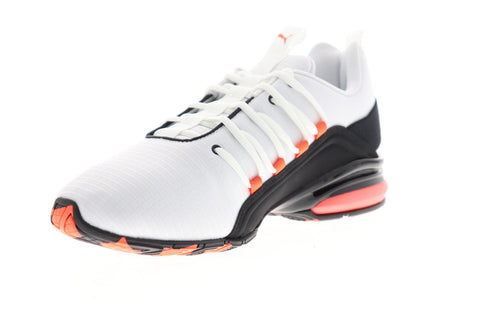 Puma Axelion RIP Mens White Textile Athletic Lace Up Running Shoes