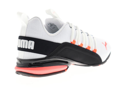 Puma Axelion RIP Mens White Textile Athletic Lace Up Running Shoes
