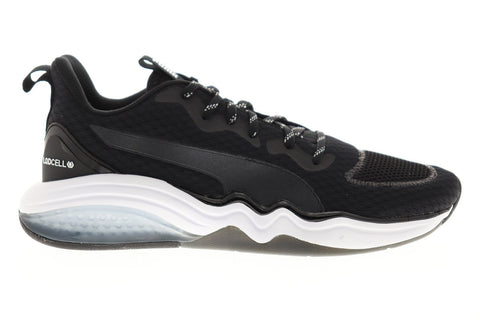 Puma LQD Cell Tension 19260501 Mens Black Mesh Athletic Cross Training Shoes