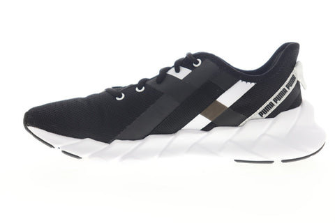 Puma Weave XT 19261101 Womens Black Mesh Lace Up Athletic Cross Training Shoes