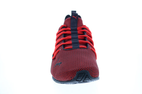 Puma Axelion Mesh Wide 19272101 Mens Red Mesh Lace Up Athletic Cross Training Shoes