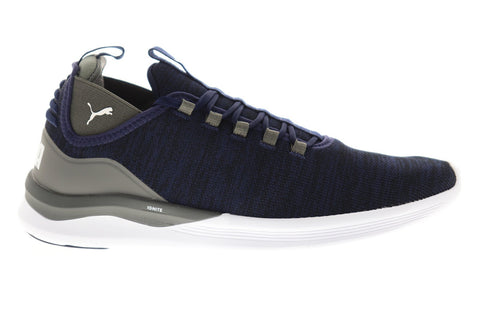 Puma Ignite Flash Daunt Evoknit Mens Blue Athletic Cross Training Shoes 
