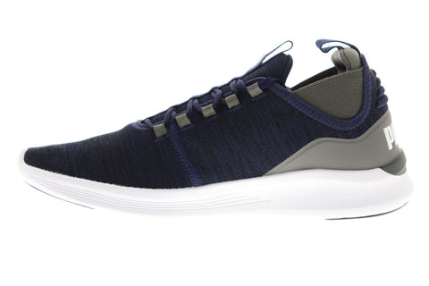 Puma Ignite Flash Daunt Evoknit Mens Blue Athletic Cross Training Shoes 
