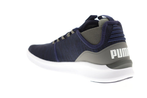 Puma Ignite Flash Daunt Evoknit Mens Blue Athletic Cross Training Shoes 