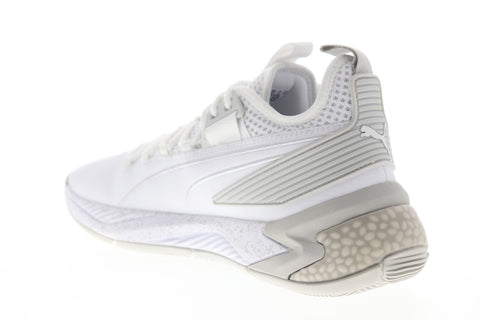Puma Uproar Hybrid Court Core 19277510 Mens White Mesh Athletic Basketball Shoes
