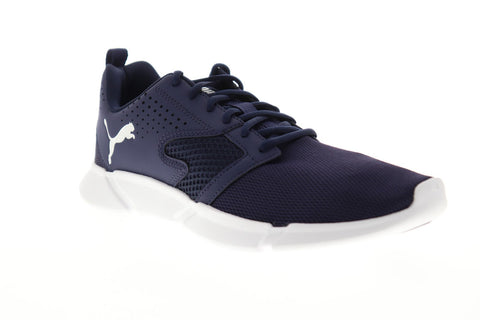 Puma Interflex Modern 19280504 Mens Blue Mesh Low Top Sneakers Shoes