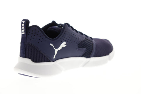 Puma Interflex Modern 19280504 Mens Blue Mesh Low Top Sneakers Shoes