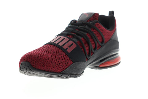 Puma Cell Regulate Knit 19284601 Mens Red Mesh Lace Up Athletic Running Shoes