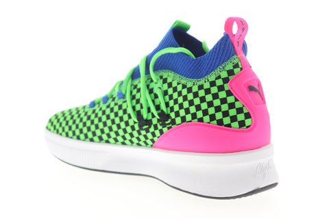 Puma Clyde Court Summertime 19289301 Mens Green Athletic Basketball Shoes