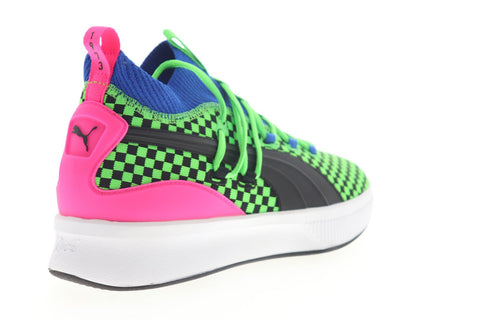 Puma Clyde Court Summertime 19289301 Mens Green Athletic Basketball Shoes
