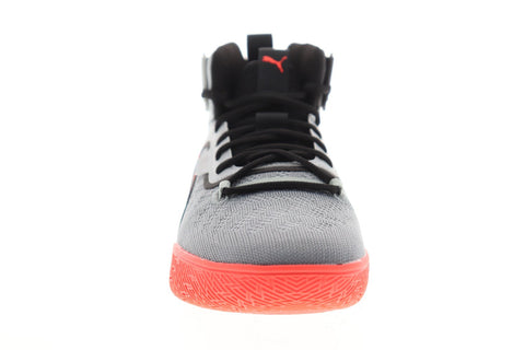 Puma Legacy Disrupt 19301801 Mens Gray Mesh Lace Up Athletic Basketball Shoes