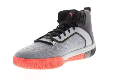 Puma Legacy Disrupt 19301801 Mens Gray Mesh Lace Up Athletic Basketball Shoes