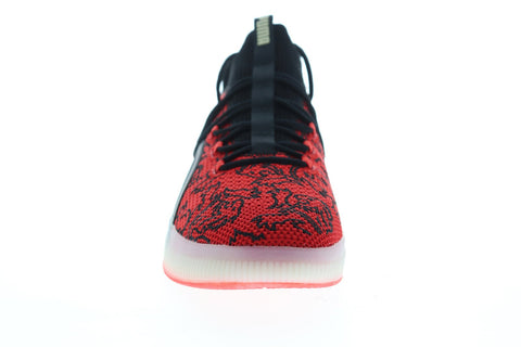 Puma Clyde Court London Calling Mens Red Mesh Athletic Basketball Shoes