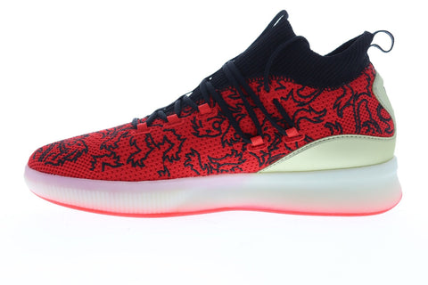 Puma Clyde Court London Calling Mens Red Mesh Athletic Basketball Shoes
