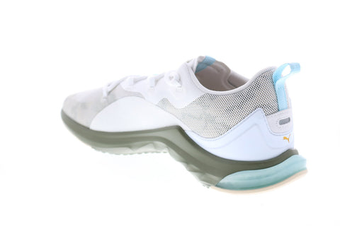Puma LQD Cell Hydra Camo x First Mile Mens White Mesh Sneakers Shoes