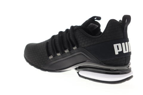 Puma Axelion Block 19314801 Mens Black Canvas Lace Up Athletic Running Shoes