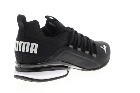 Puma Axelion Block 19314801 Mens Black Canvas Lace Up Athletic Running Shoes