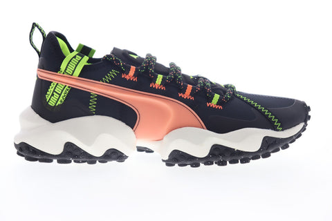 Puma Erupt Trail FM 19315201 Mens Black Canvas Lace Up Athletic Running Shoes