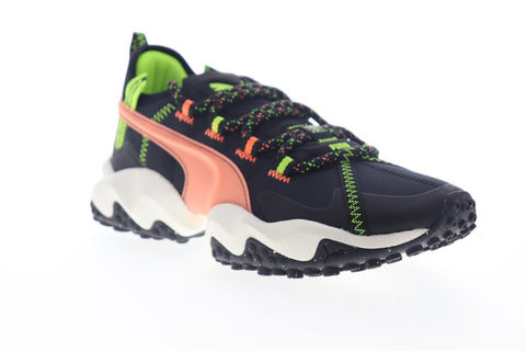 Puma Erupt Trail FM 19315201 Mens Black Canvas Lace Up Athletic Running Shoes